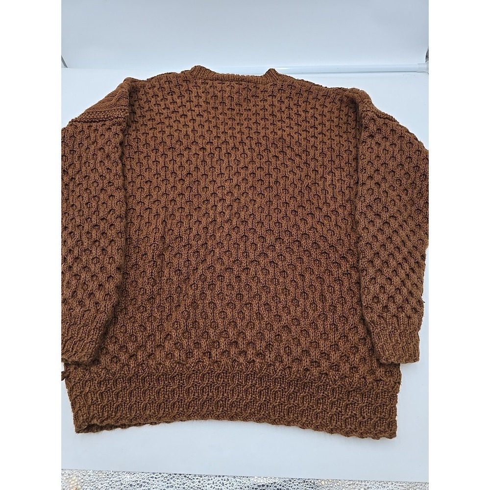 Cie Internationale Express Hand‎ Knitted Chunky XS Colonial Fall Sweater Cottage - Picture 15 of 16
